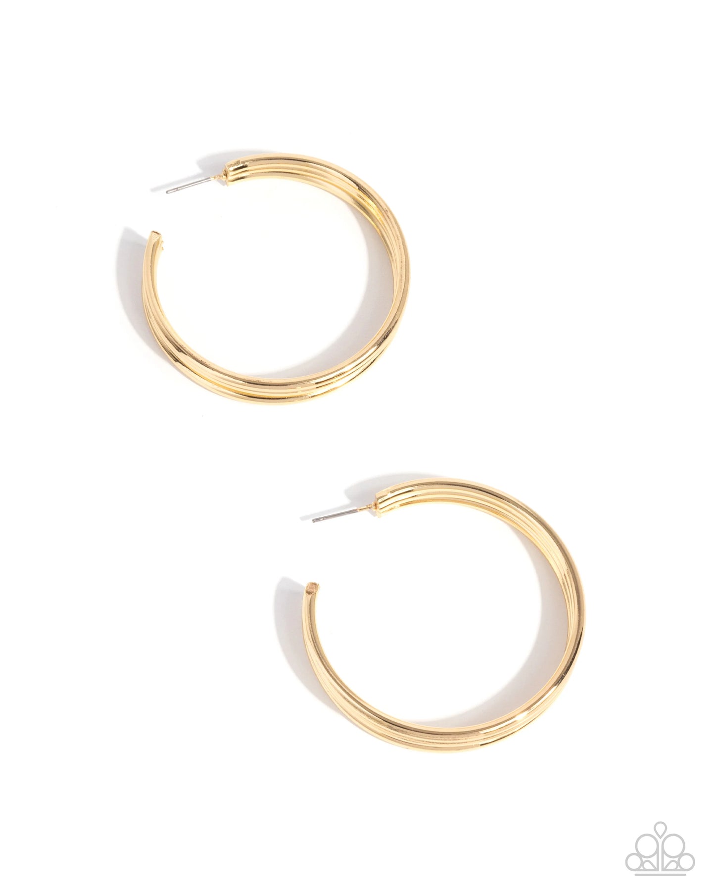 Traditional Trio - gold - Paparazzi earrings