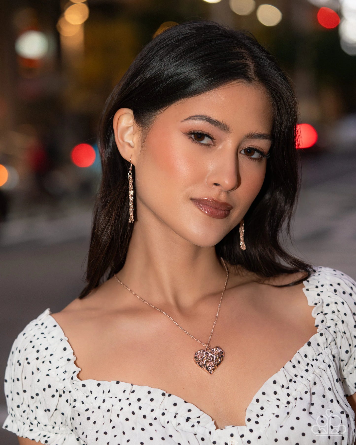 Vintage Flair - rose gold - Paparazzi necklace