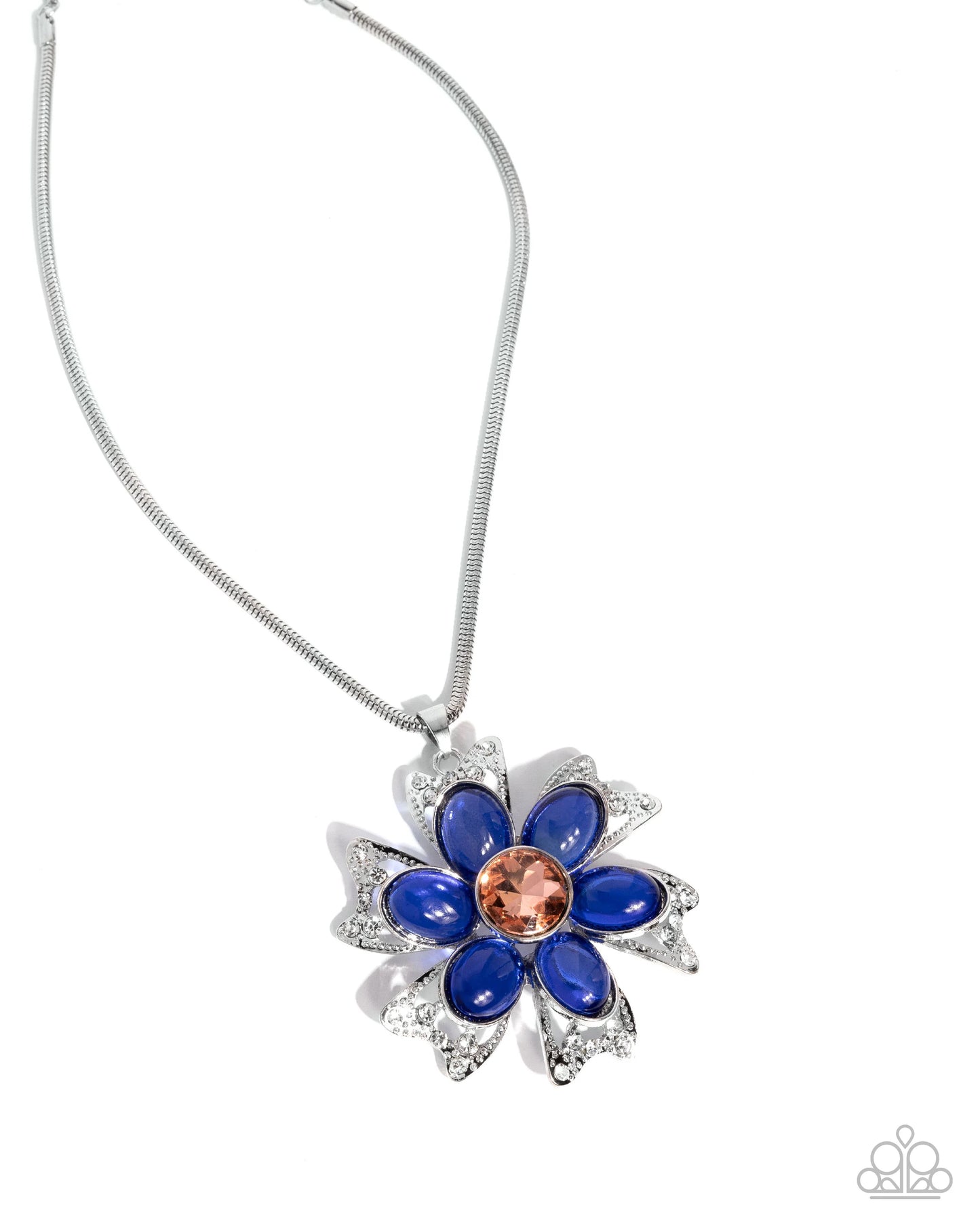 Paparazzi Floral Figurehead - Blue Necklace