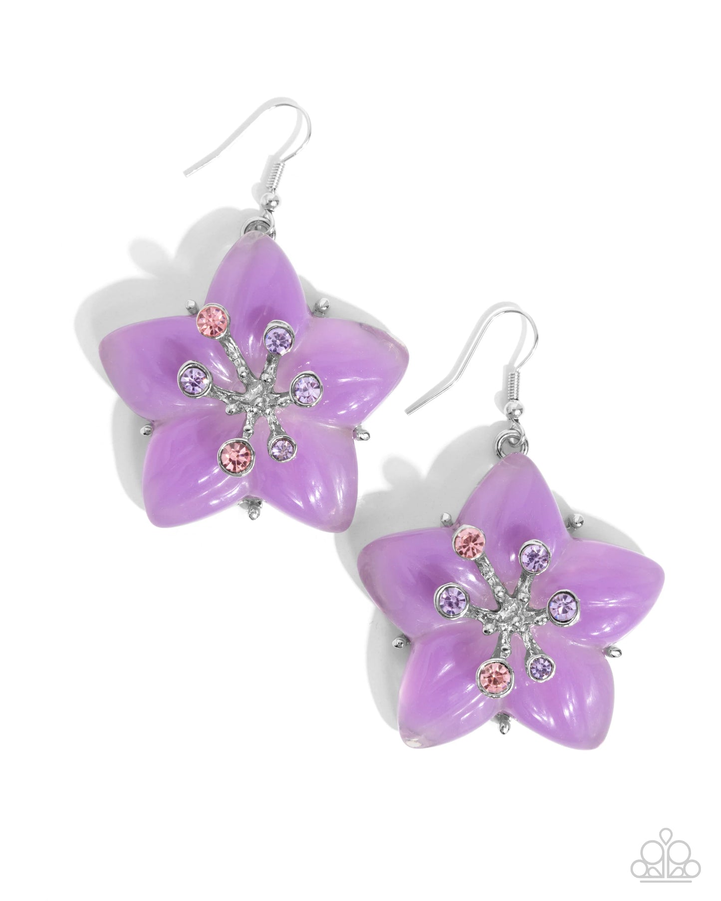 Paparazzi Summer Sprigs - Purple Earrings