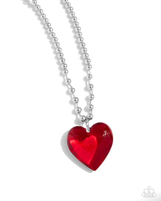 Paparazzi Romantic Residence - Red Necklace