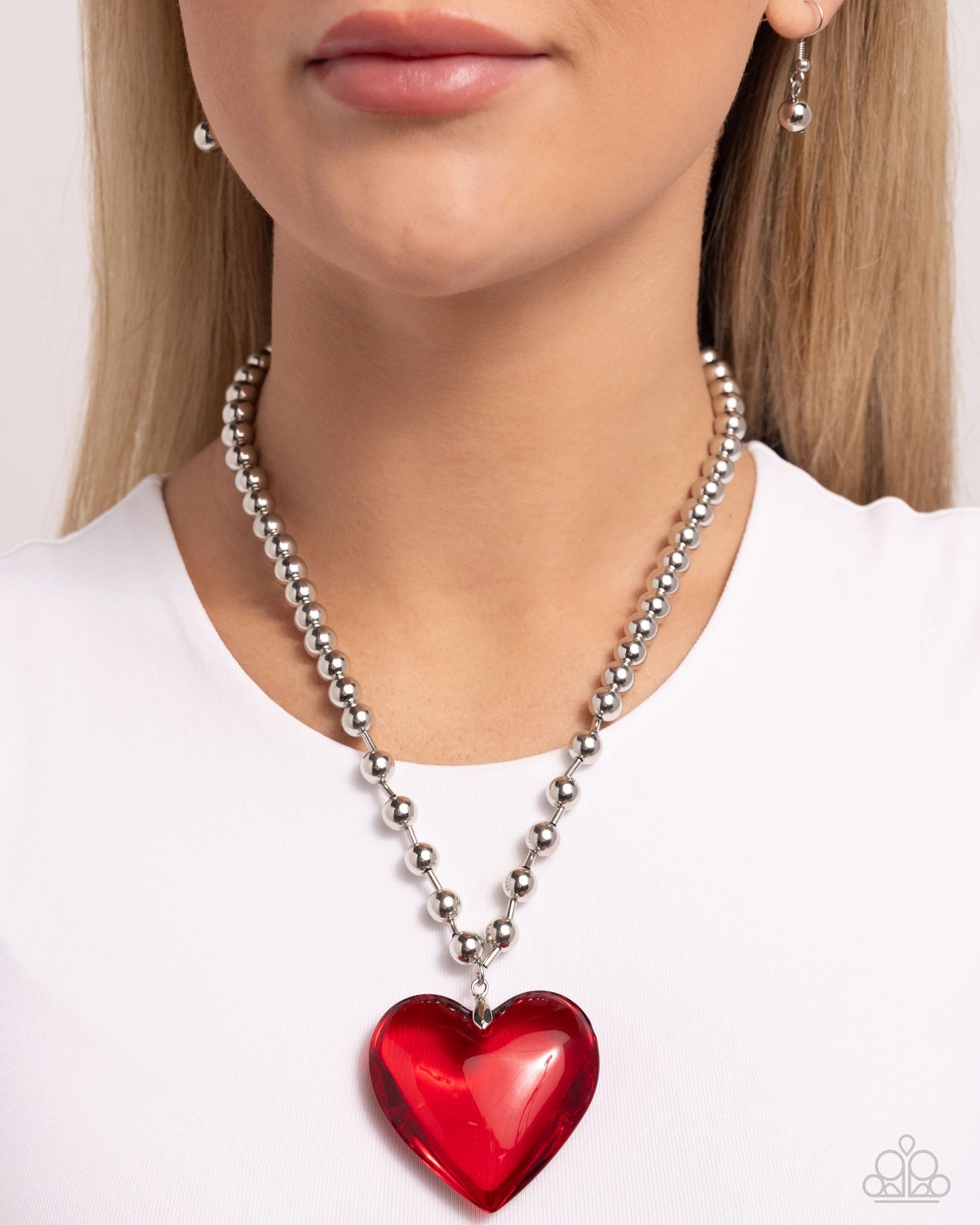 Paparazzi Romantic Residence - Red Necklace
