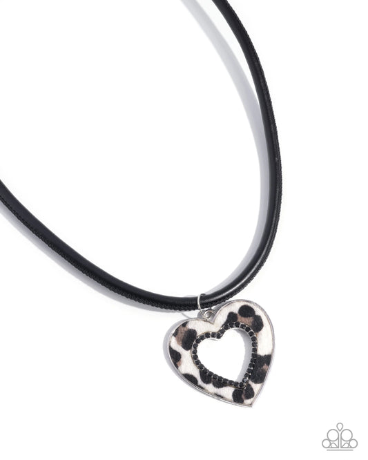 Paparazzi Ferocious Flirt Black Necklace