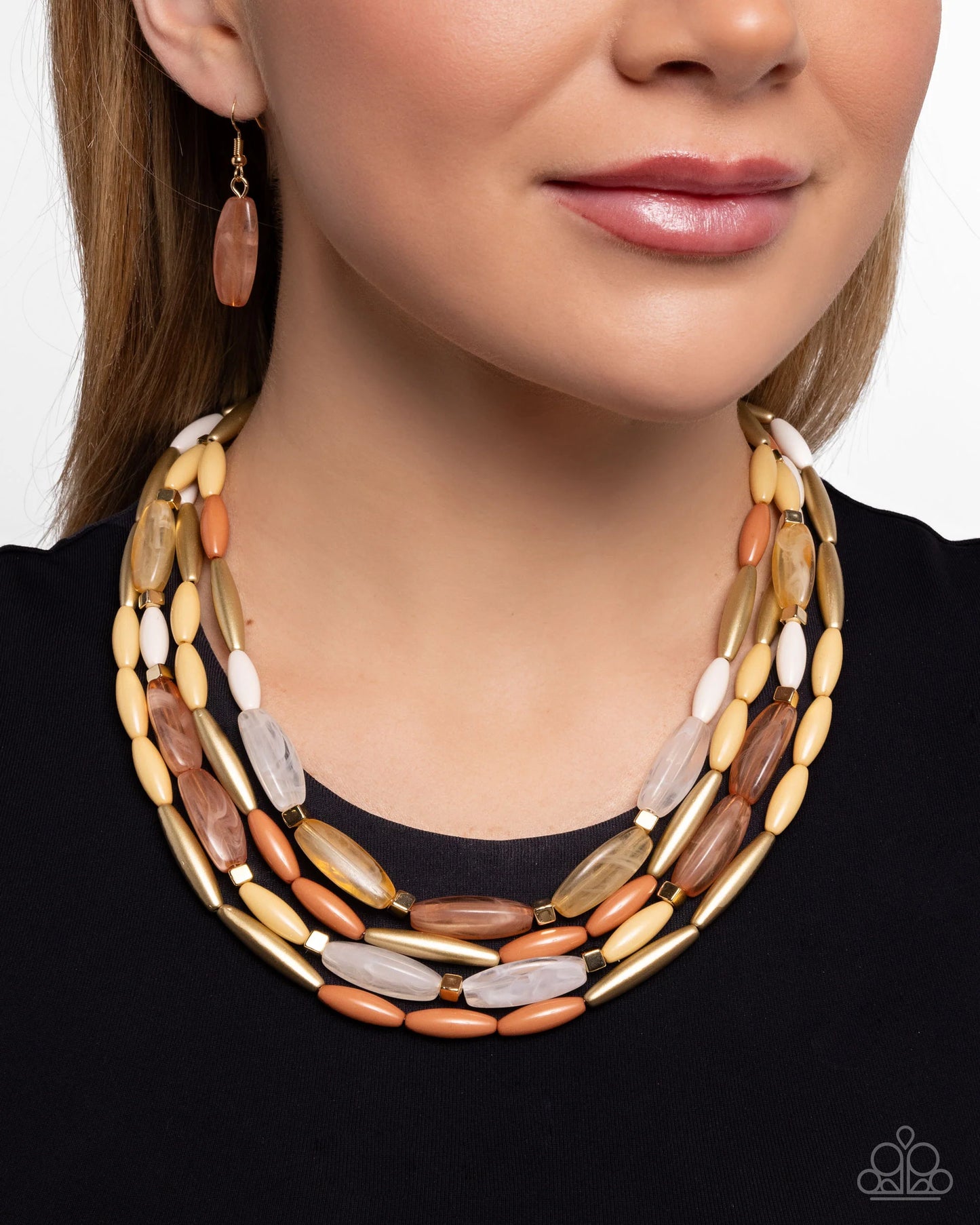 Paparazzi Milky Mambo - Brown Necklace