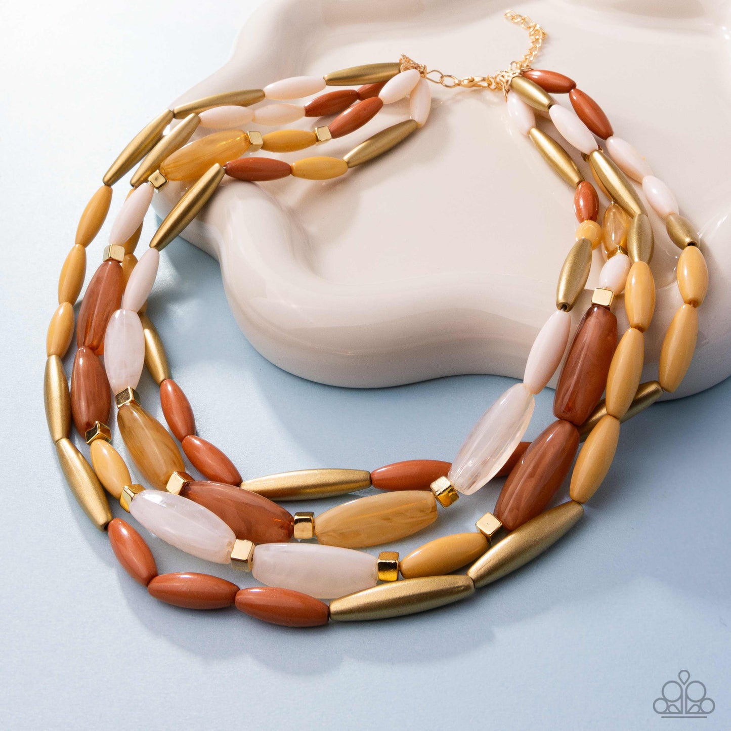 Paparazzi Milky Mambo - Brown Necklace