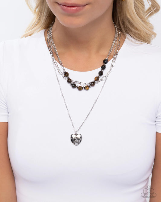 Paparazzi Home Stretch - Brown Necklace