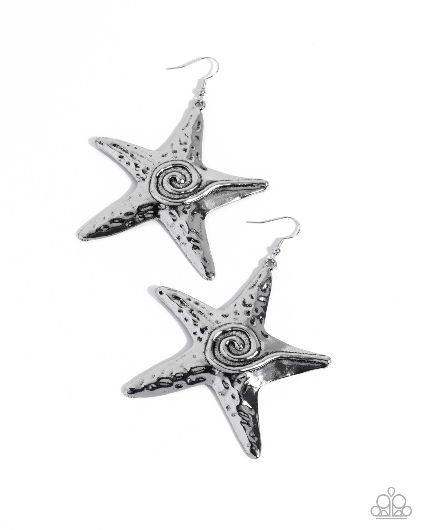 Stark Stars - silver - Paparazzi earrings