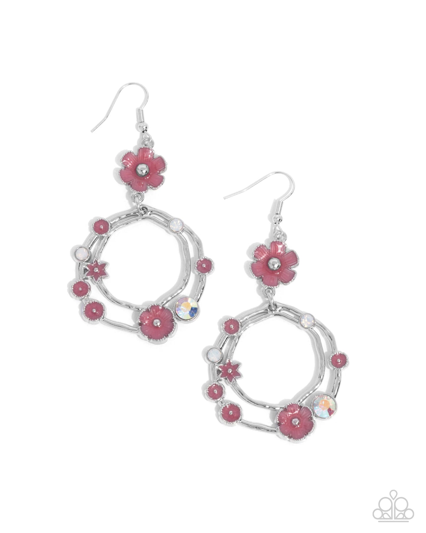 Paparazzi Wreathed Waikiki - Pink Earrings