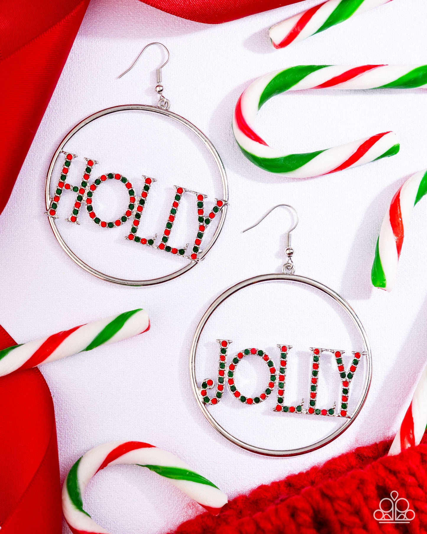 Holly Jolly - multi (red) - Paparazzi earrings