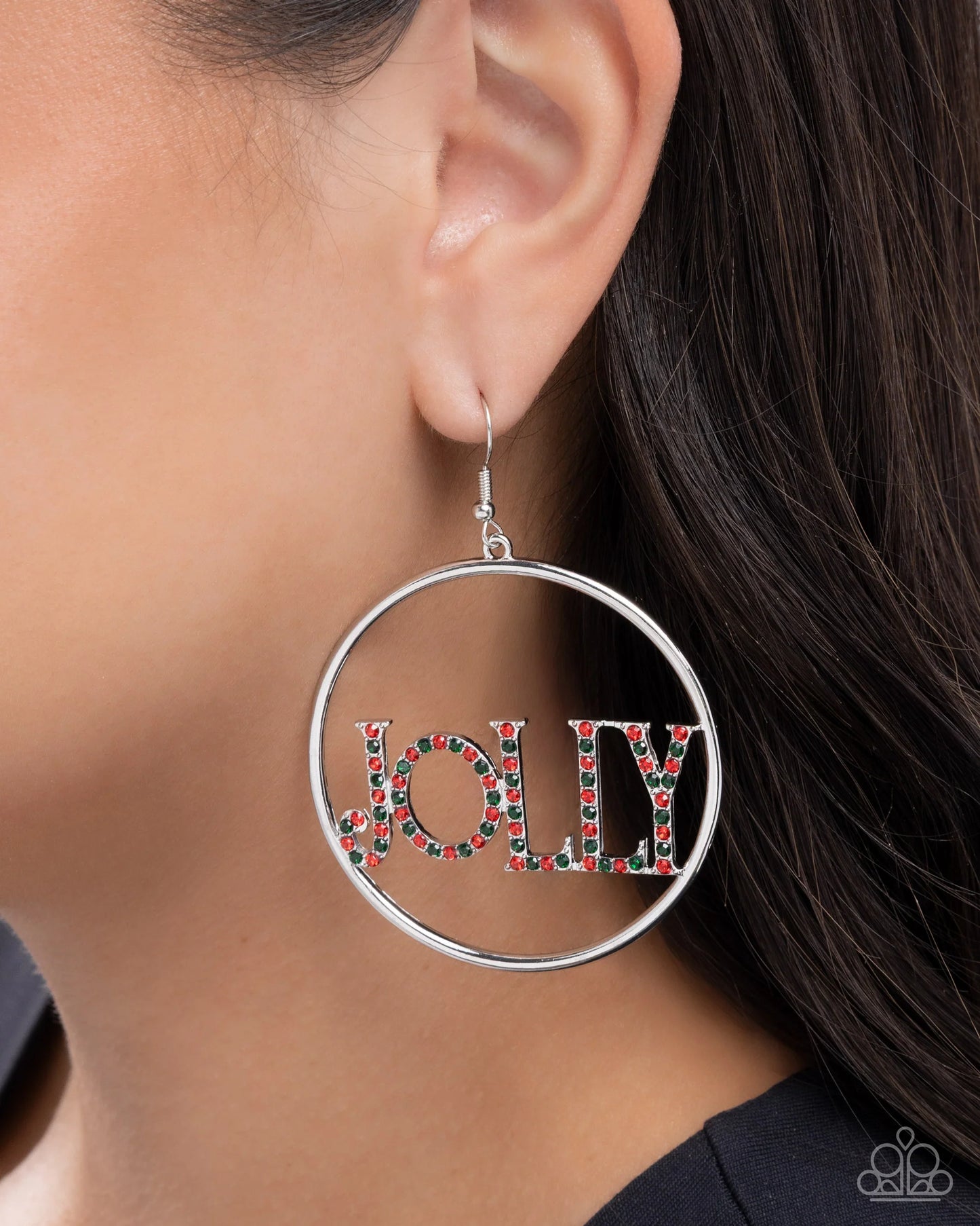 Holly Jolly - multi (red) - Paparazzi earrings