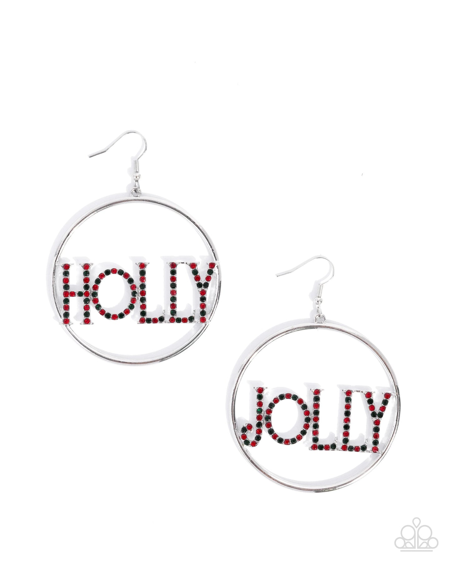 Holly Jolly - multi (red) - Paparazzi earrings
