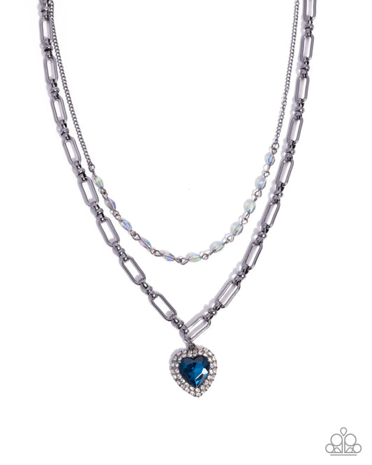 Paparazzi Match Made In HAUTE - Blue Necklace