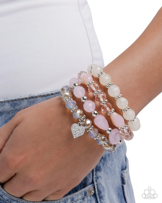 Paparazzi Adorable Array - Pink Bracelet