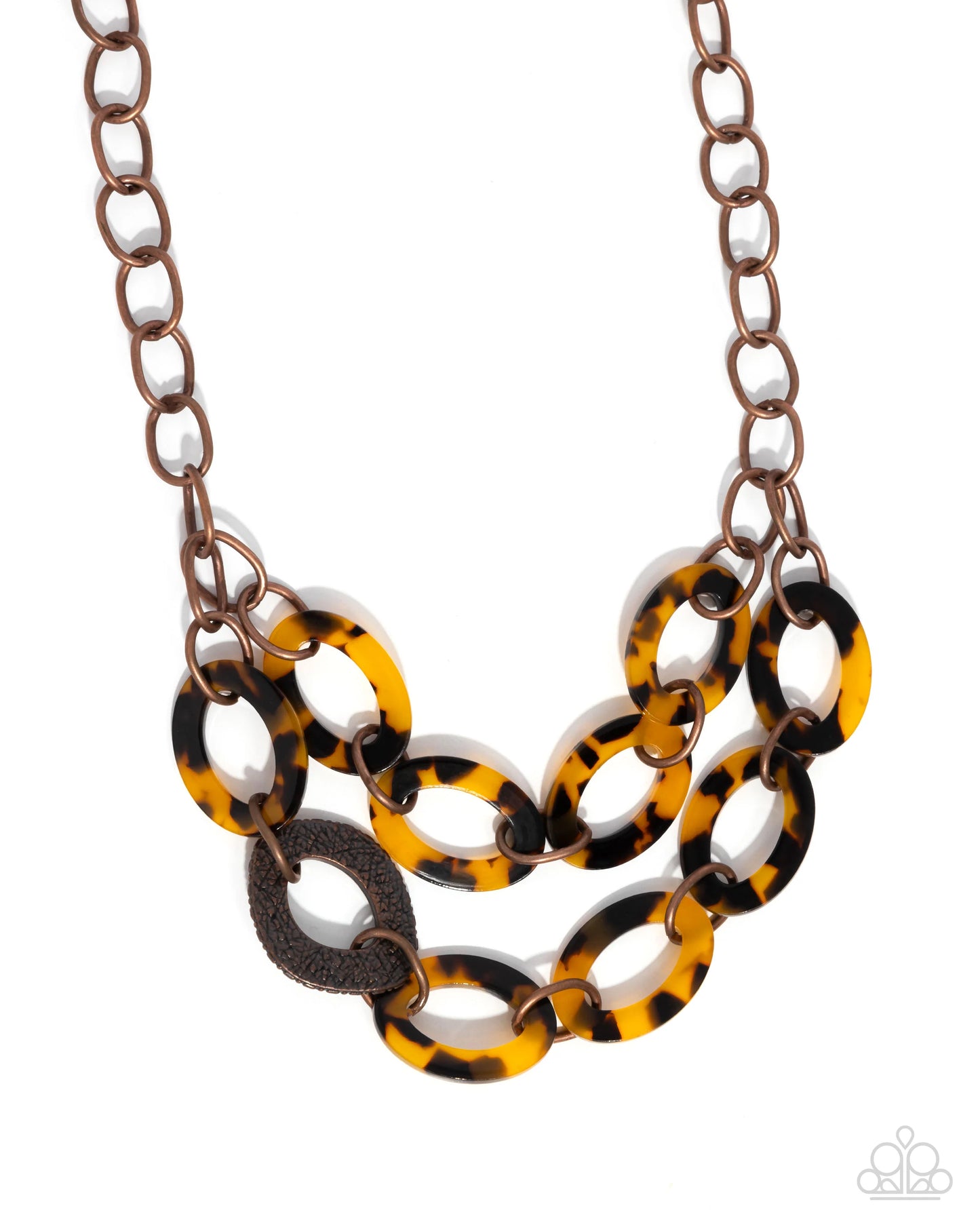 Paparazzi Patterned Presto Copper Necklace