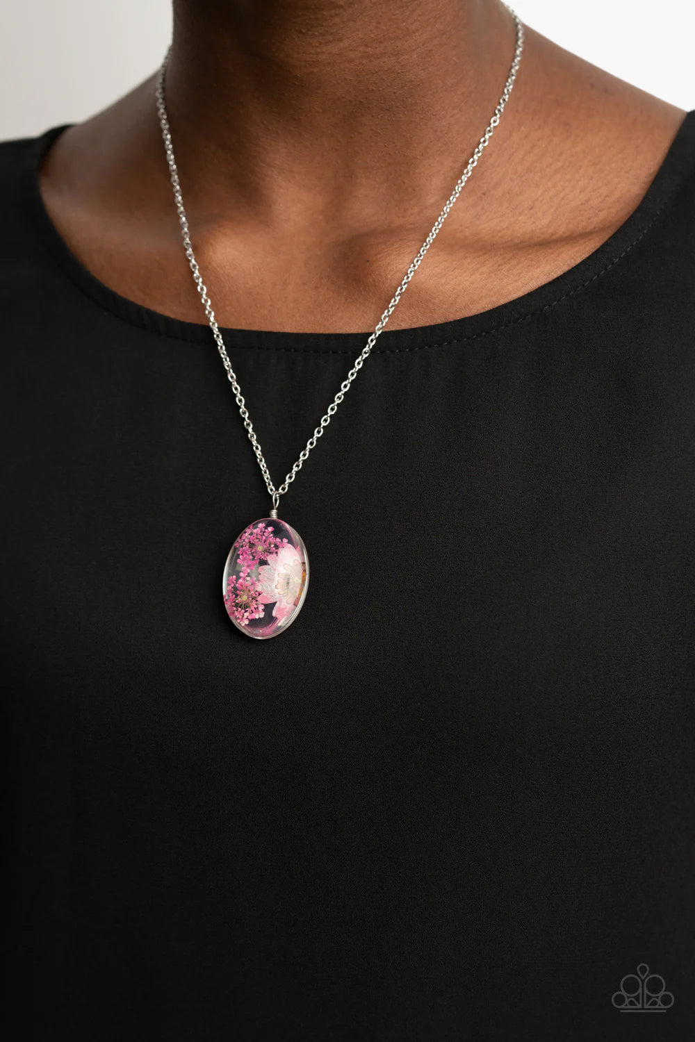 Paparazzi Boho Garden Parties - Pink Necklace