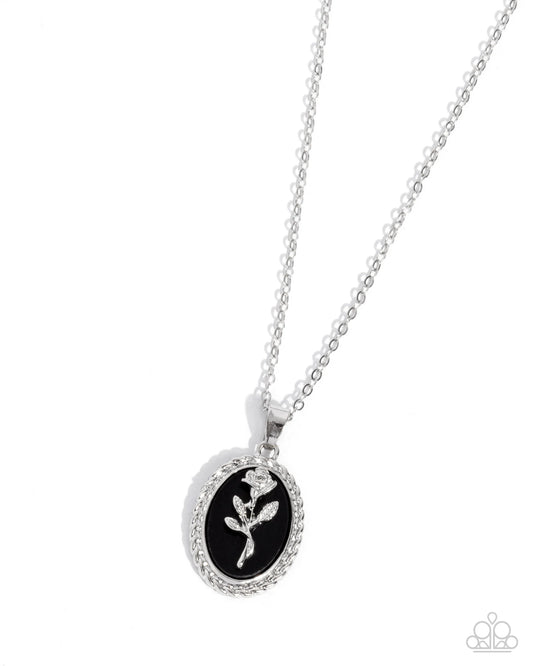 Paparazzi Cottagecore Confidence - Black Necklace
