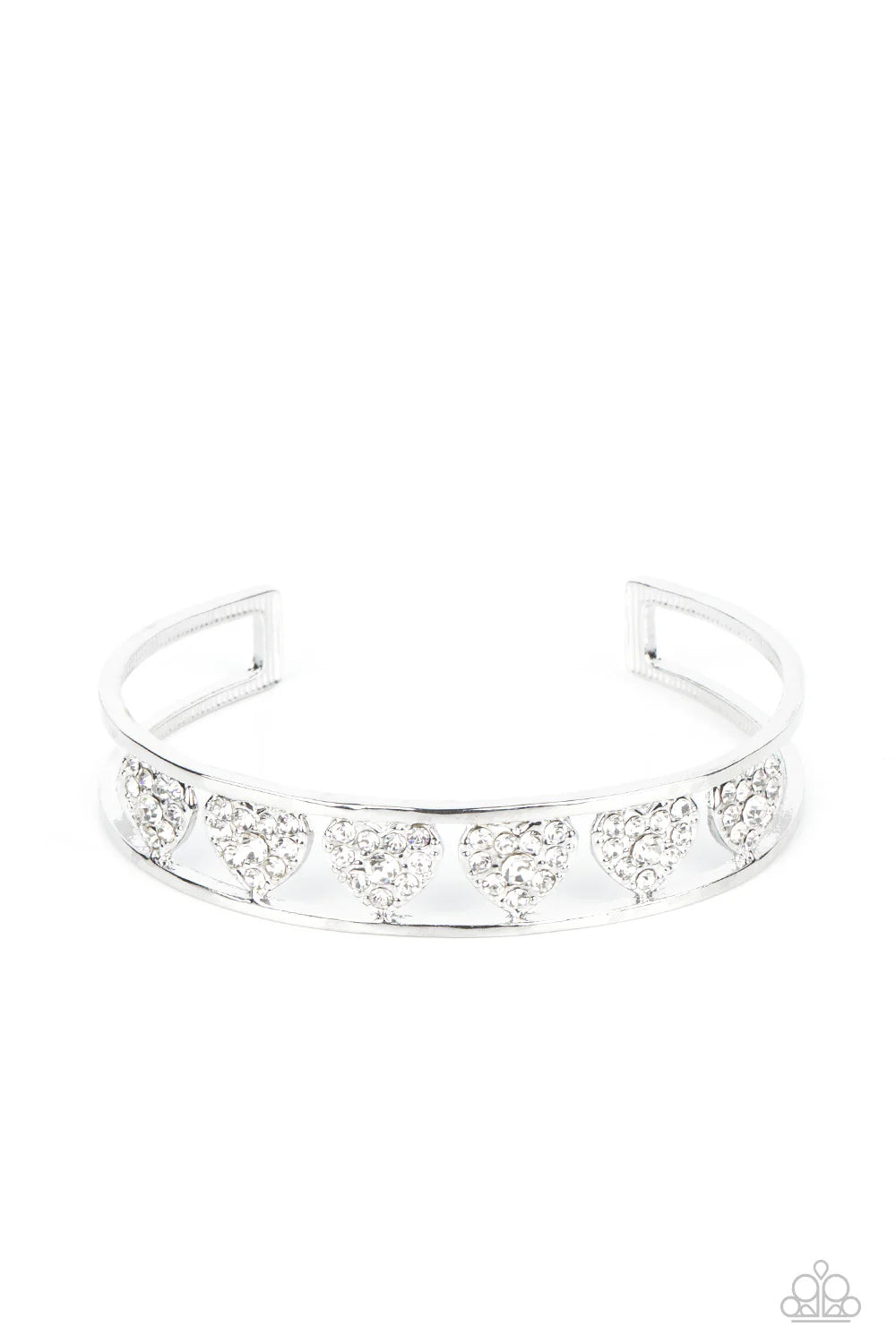 Paparazzi Decadent Devotion - White Bracelet