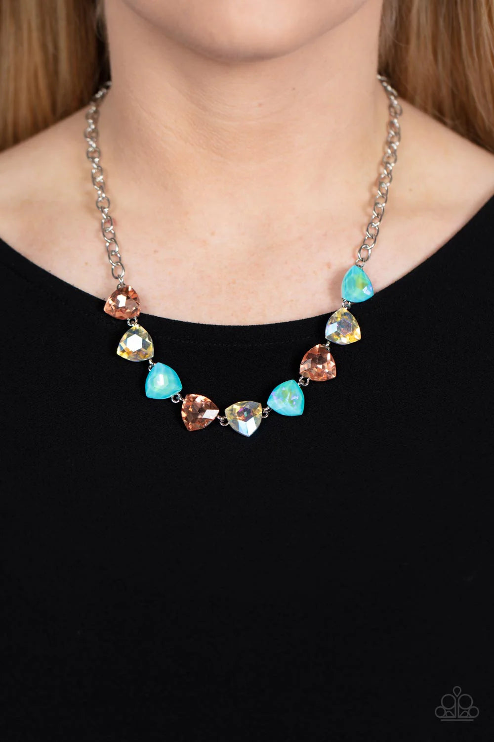 Paparazzi Dreamy Drama - Orange Necklace