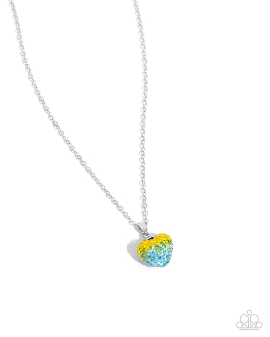 Paparazzi ♥ Esteemed Empire - Yellow ♥ Necklace