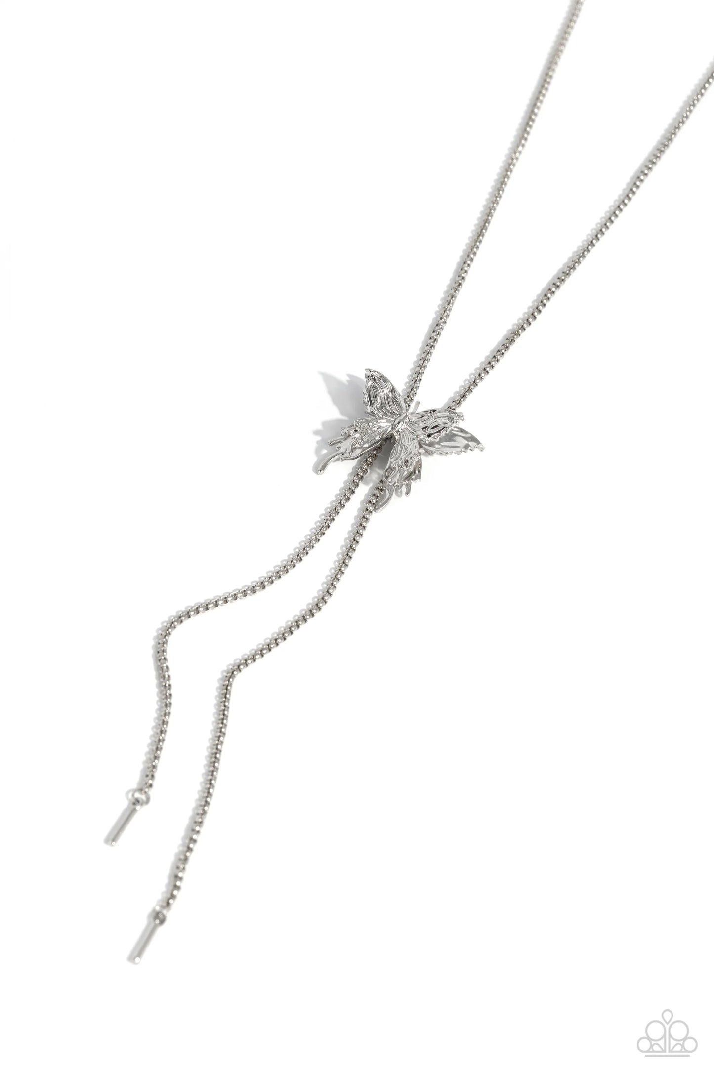 Paparazzi ♥ Adjustable Acclaim - Silver ♥ Necklace