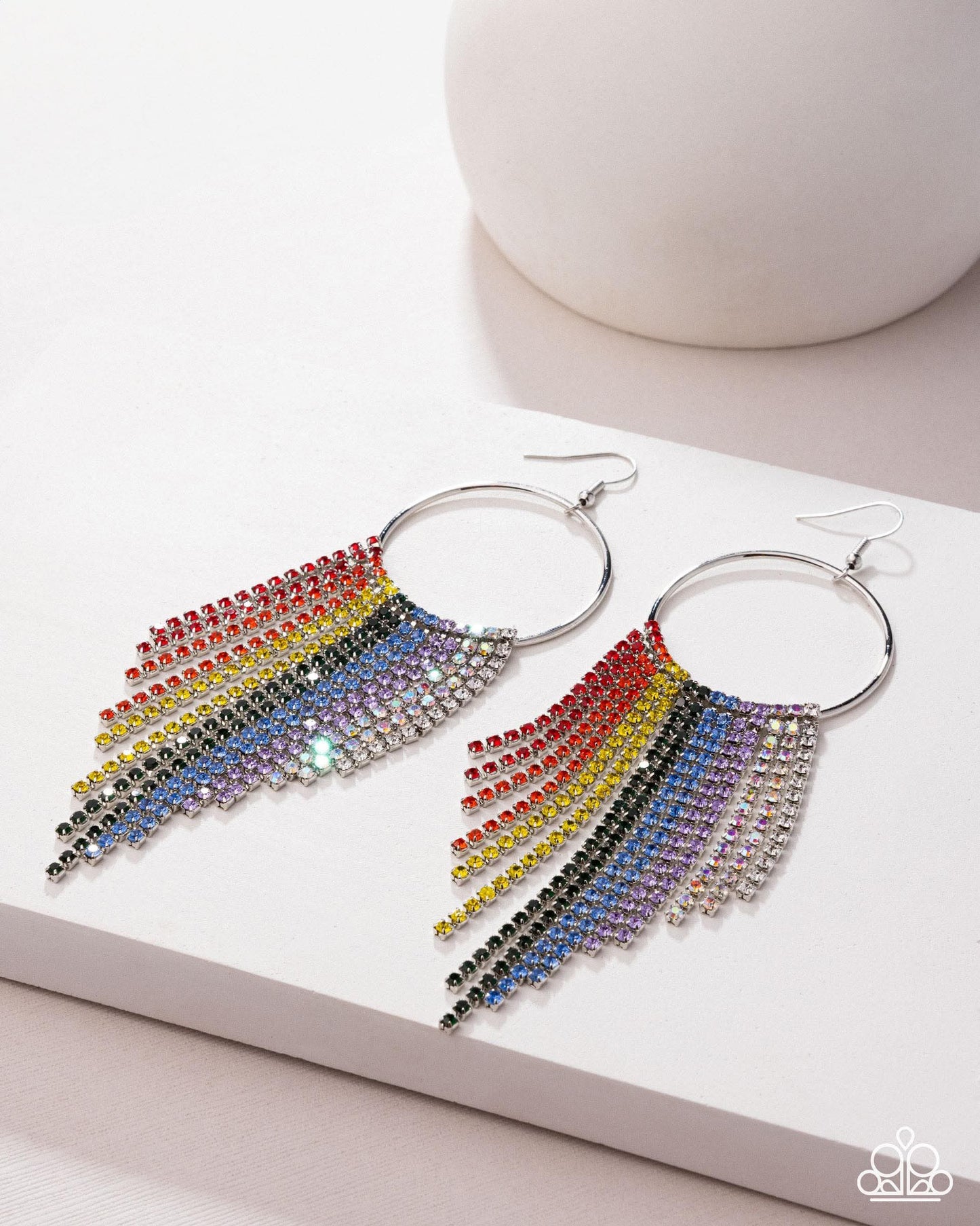 Paparazzi Streamlined Shimmer Multi Earrings