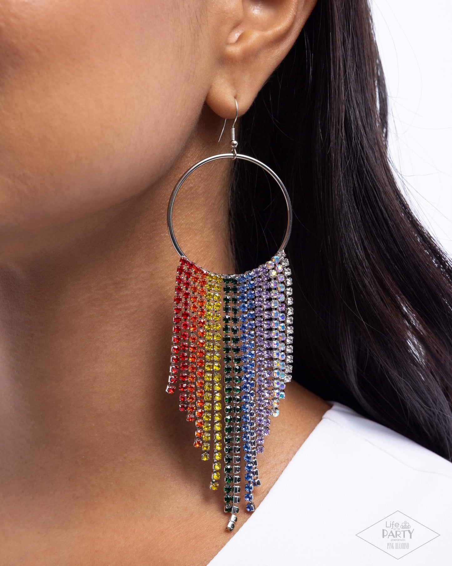 Paparazzi Streamlined Shimmer Multi Earrings