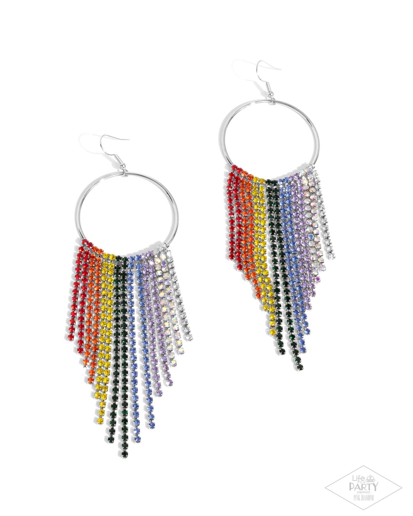 Paparazzi Streamlined Shimmer Multi Earrings