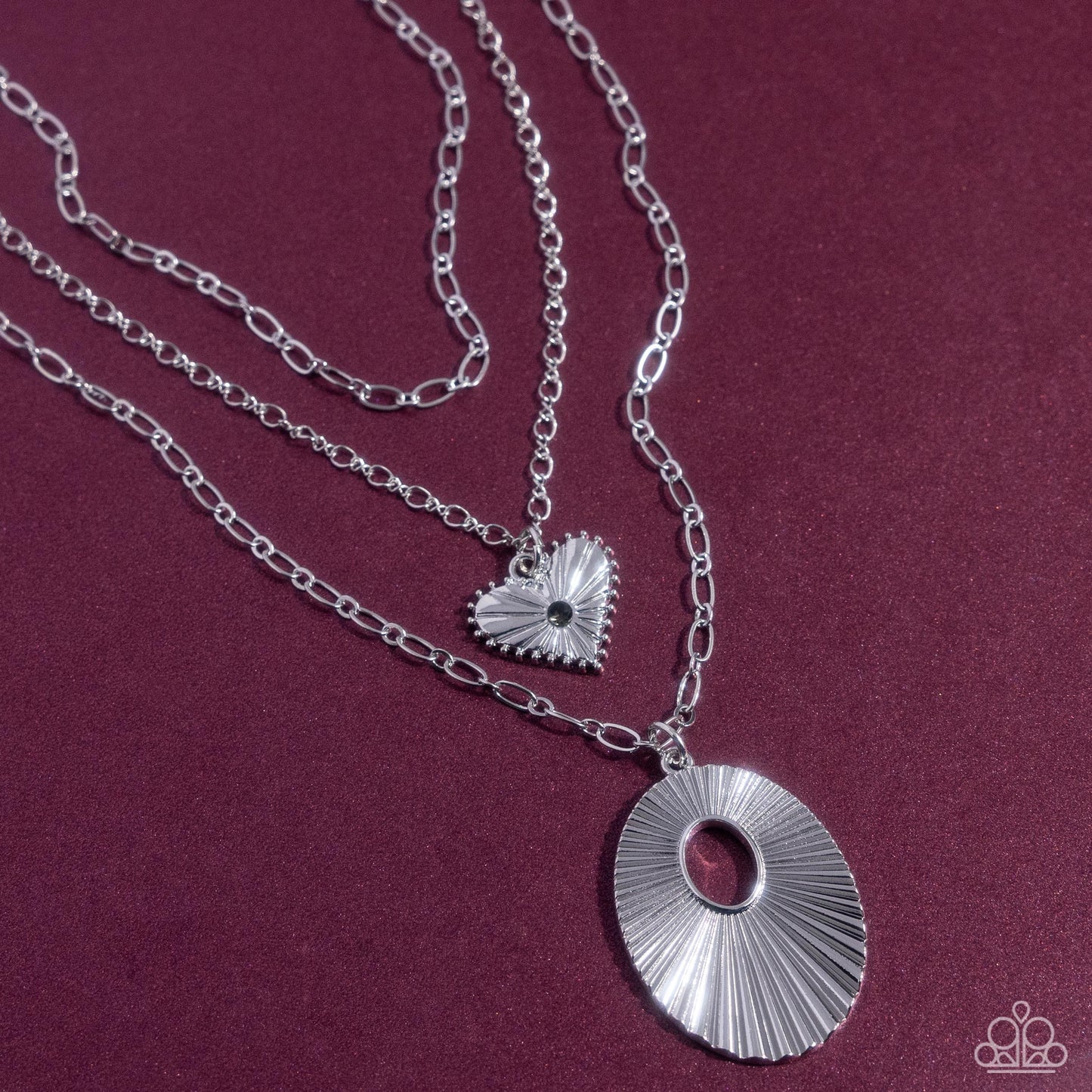 Paparazzi ♥ Sunburst Stage - Silver ♥ Necklace