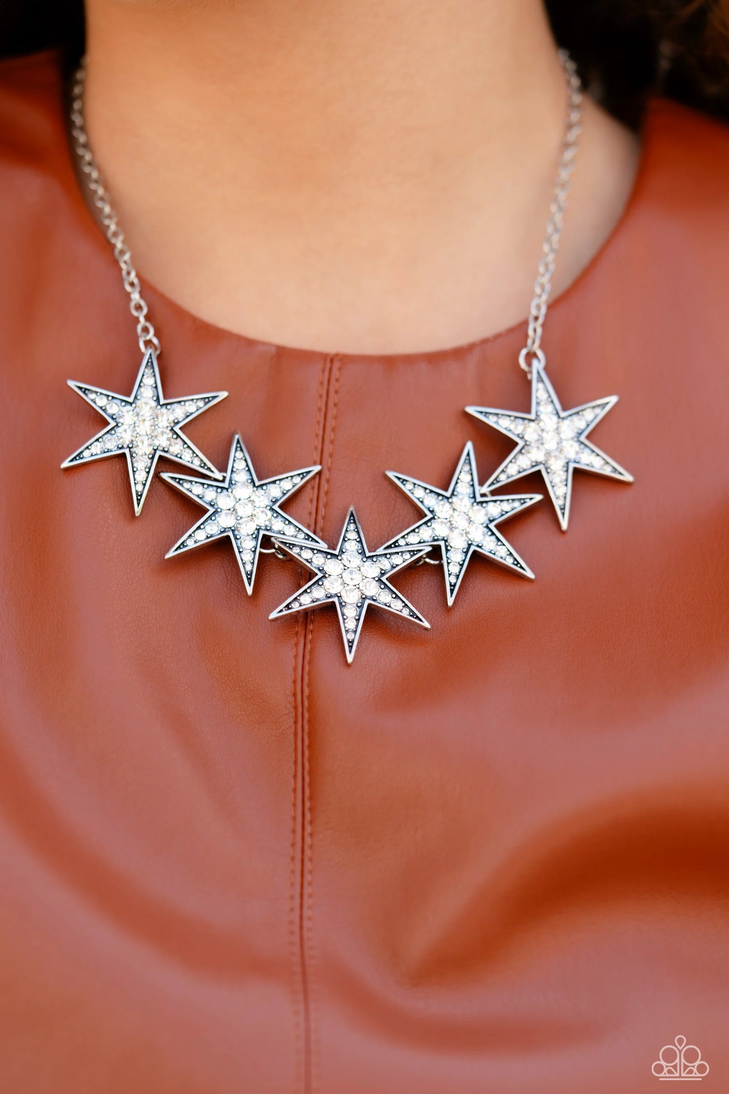 Paparazzi ♥ Rockstar Ready - White ♥ Necklace