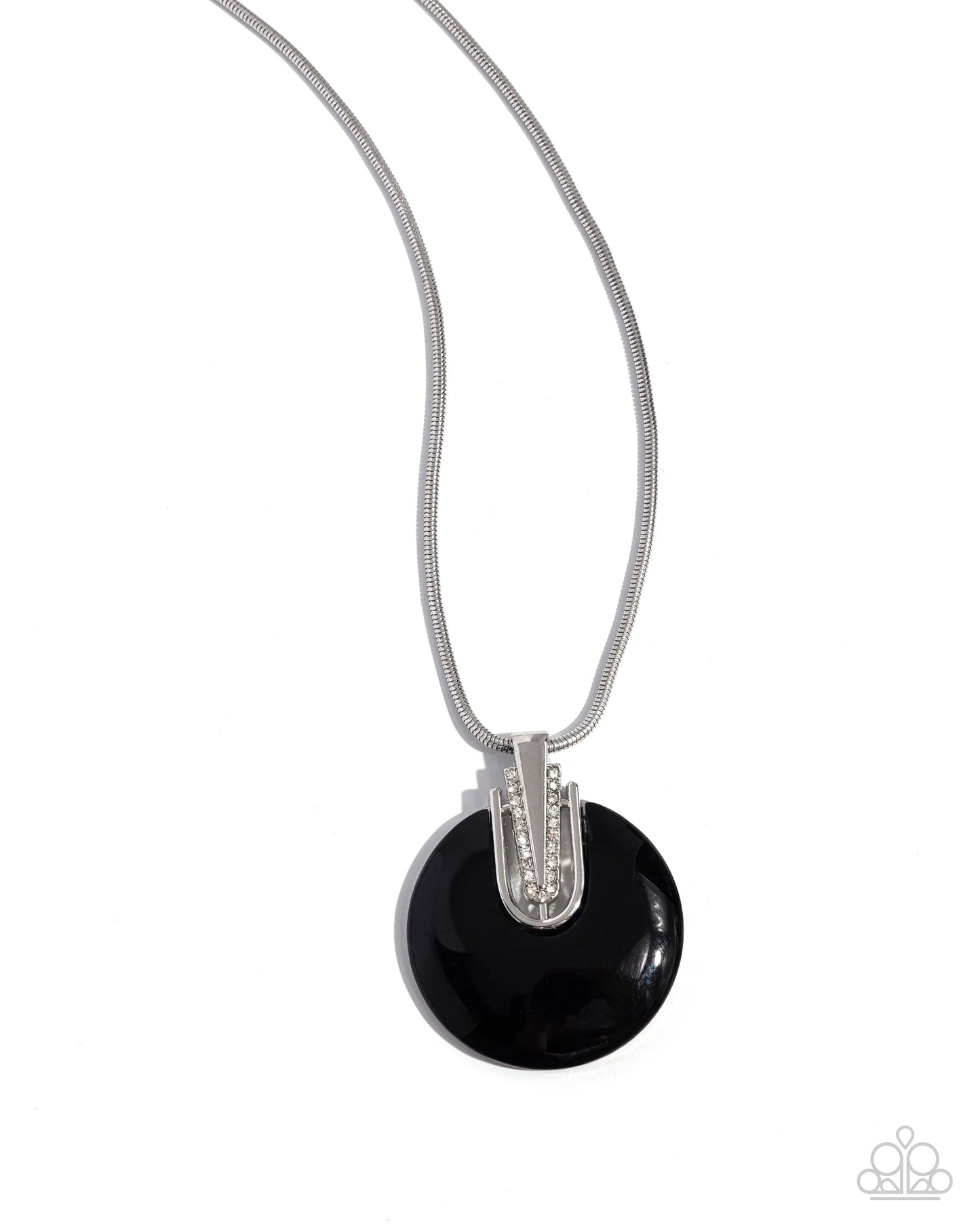 Paparazzi ♥ Cutting Charm - Black ♥ Necklace