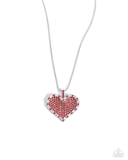 Paparazzi ♥ Affectionate Advance - Red ♥ Necklace