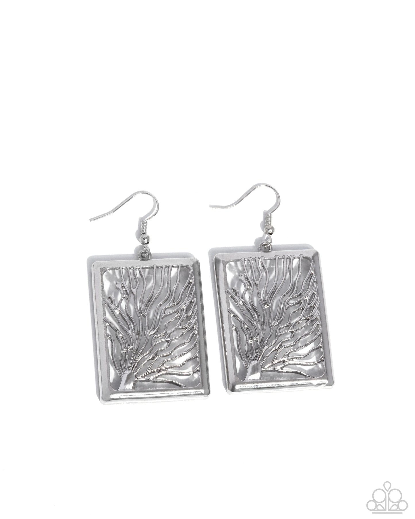 Paparazzi Textured Trial - Silver Earrings