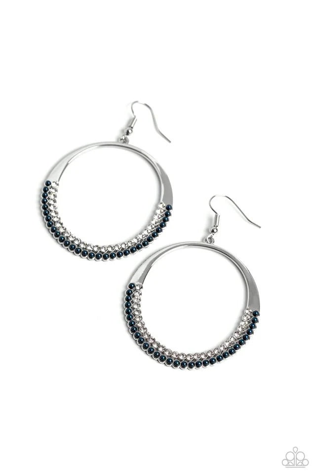 Paparazzi Earring ~ Material PEARL - Blue