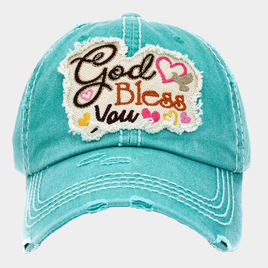 God Bless you Vintage Baseball Cap