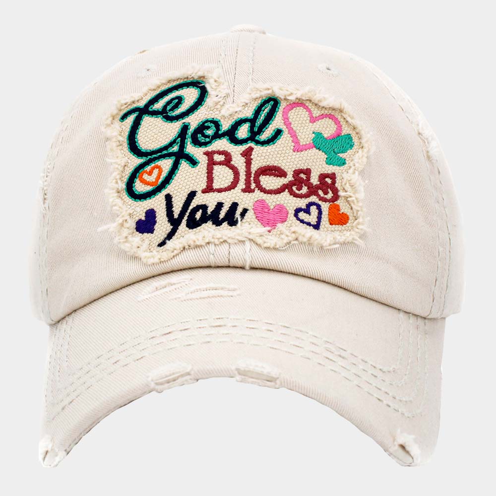 God Bless you Vintage Baseball Cap