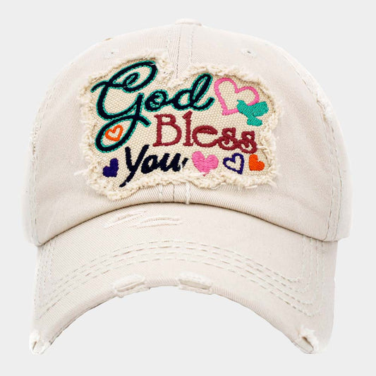 God Bless you Vintage Baseball Cap