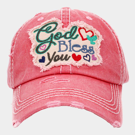 God Bless you Vintage Baseball Cap