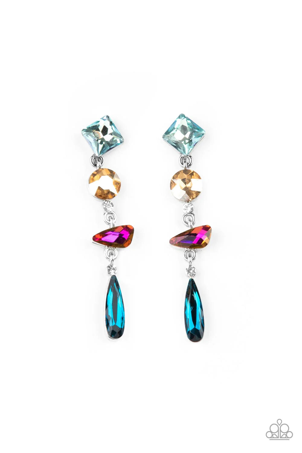 Paparazzi Rock Candy Elegance - Multi Post Earrings