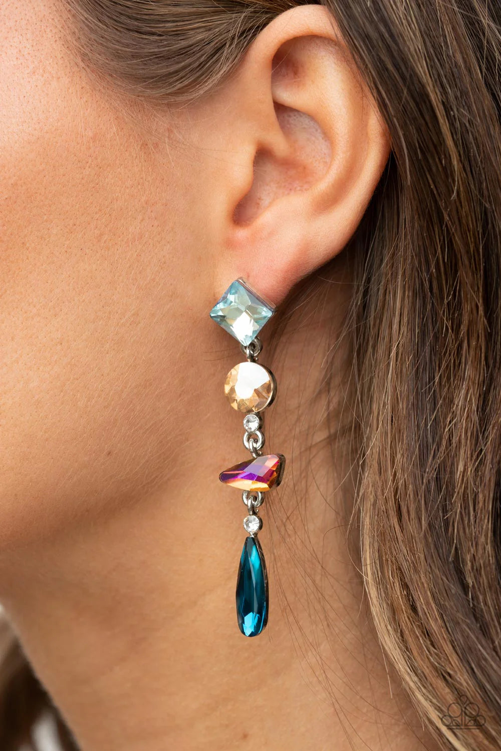 Paparazzi Rock Candy Elegance - Multi Post Earrings