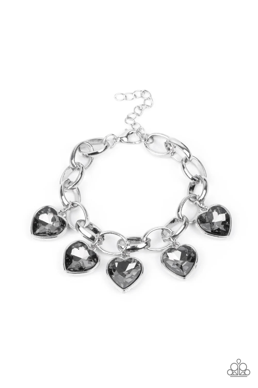 Paparazzi ♥ Candy Heart Charmer - Silver ♥ Bracelet