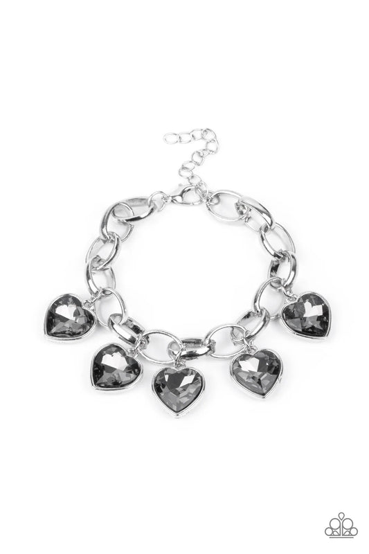 Paparazzi ♥ Candy Heart Charmer - Silver ♥ Bracelet