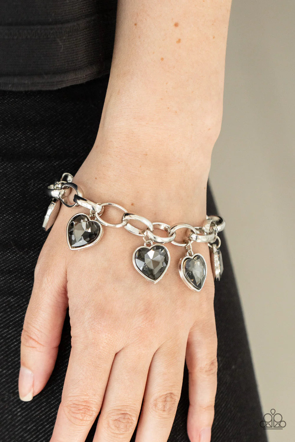 Paparazzi ♥ Candy Heart Charmer - Silver ♥ Bracelet