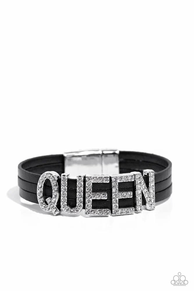 Paparazzi ♥ Queen of My Life - Black ♥ Bracelet
