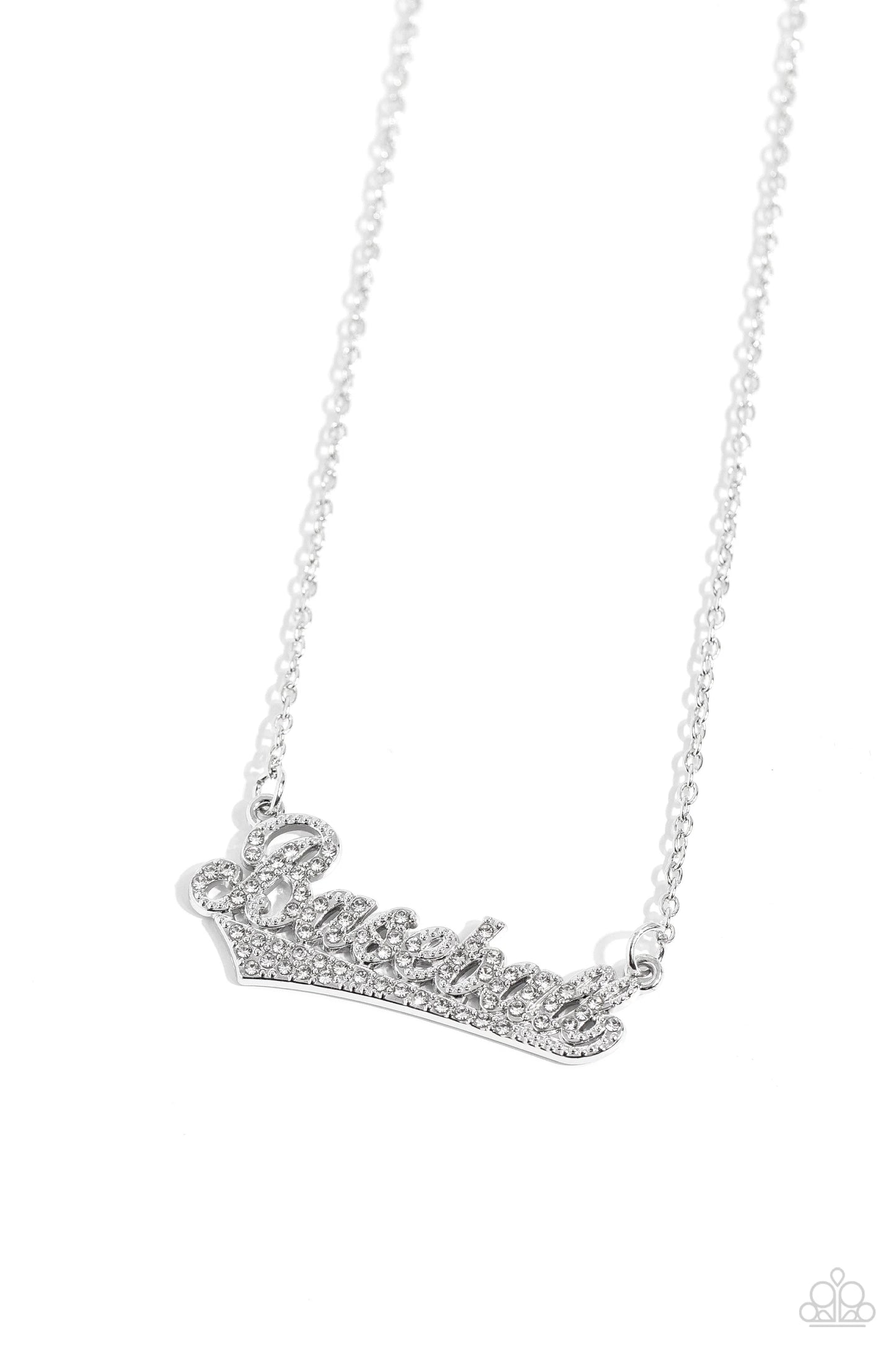 Paparazzi ♥ Home Run Haute - White ♥ Necklace