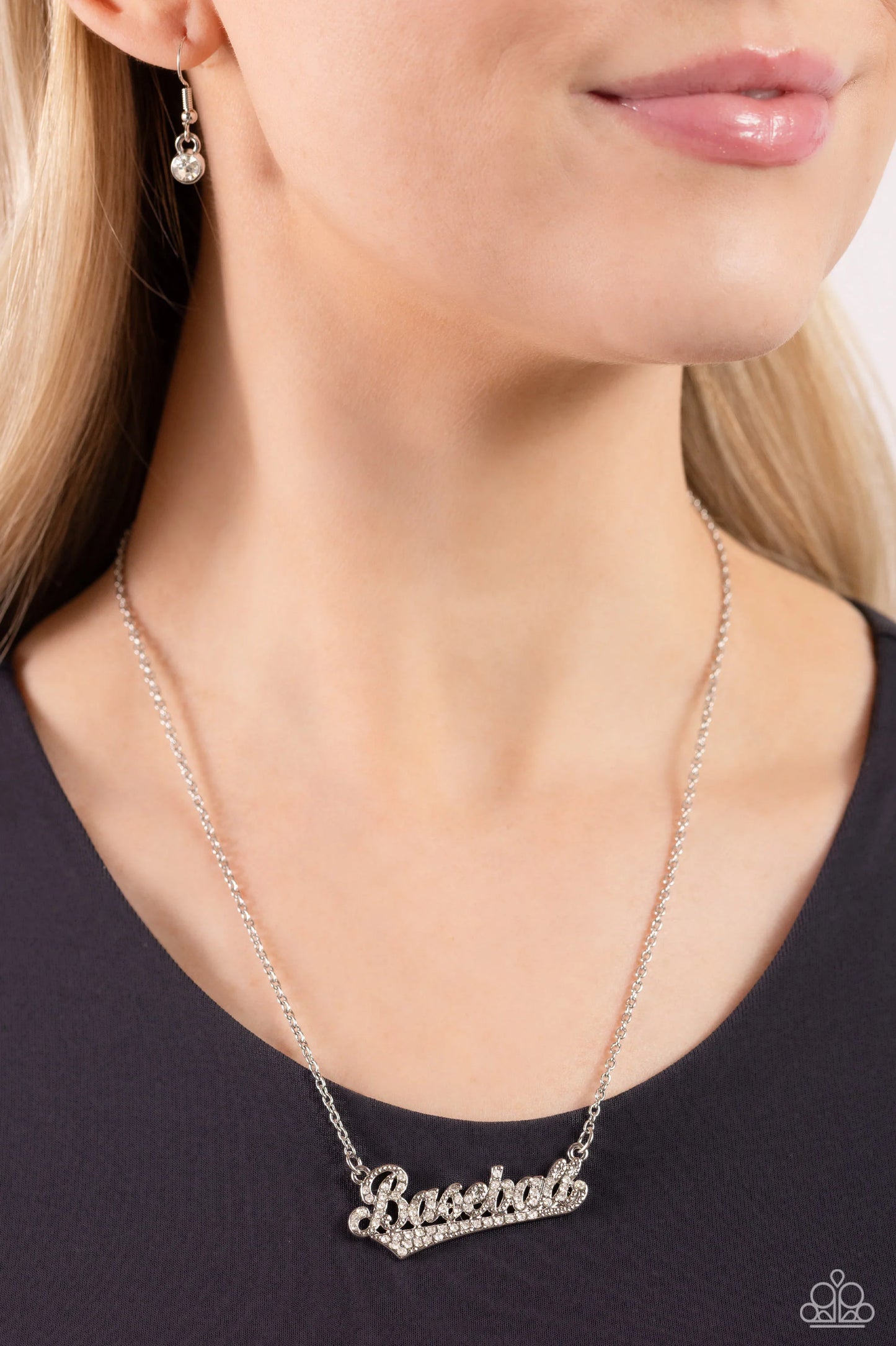 Paparazzi ♥ Home Run Haute - White ♥ Necklace
