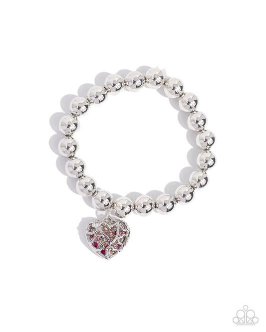 Paparazzi ♥ Fleeting Filigree - Pink ♥ Bracelet