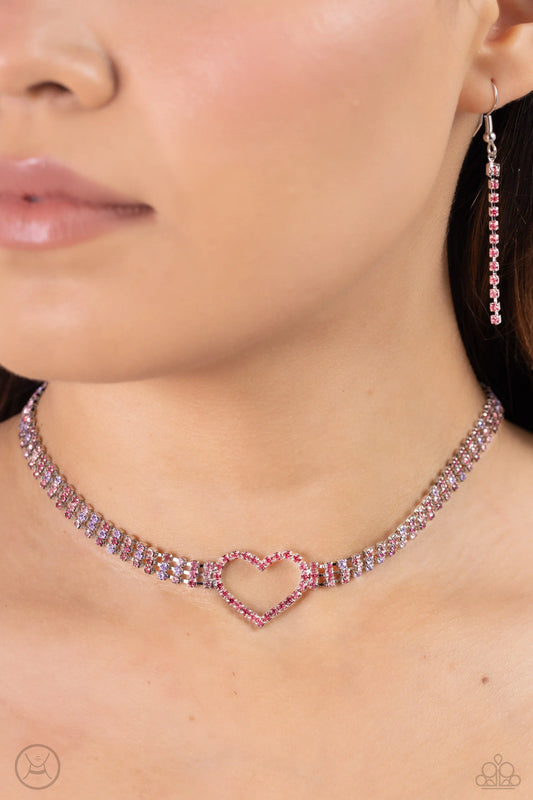 Paparazzi ♥ Rows of Romance - Pink ♥ Necklace