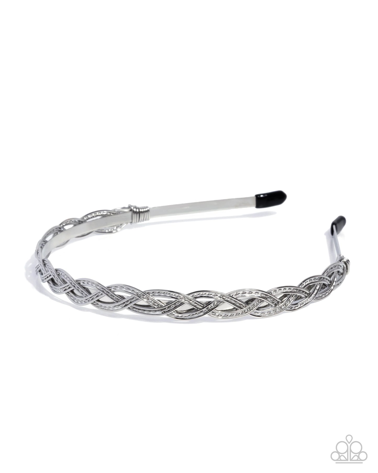 Paparazzi Braided Boarding School - Silver