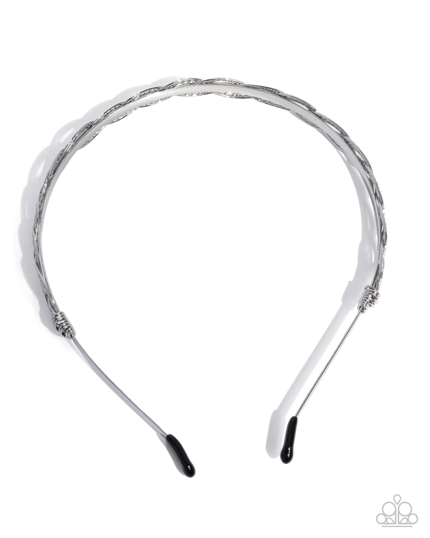 Paparazzi Braided Boarding School - Silver