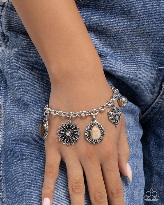 Paparazzi Select Stones - Brown Bracelet